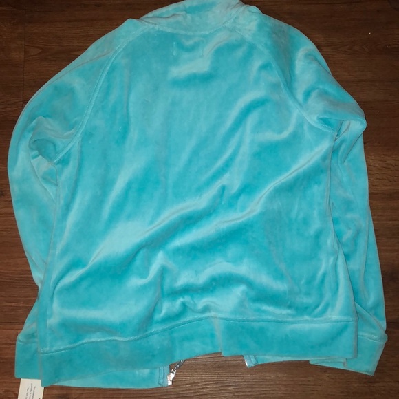 Tiffany blue New York Laundry velour jacket - Picture 3 of 3